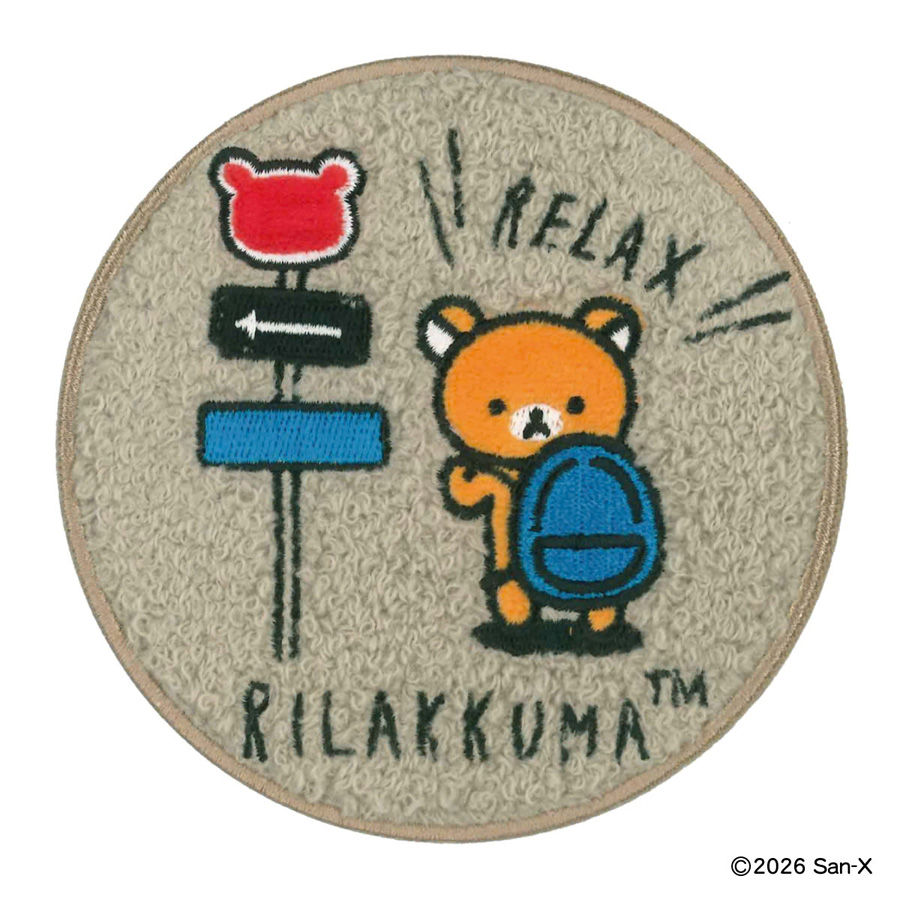 Siffler（シフレ） リラックマ スーツケース ステッカー サガラ刺繍 強