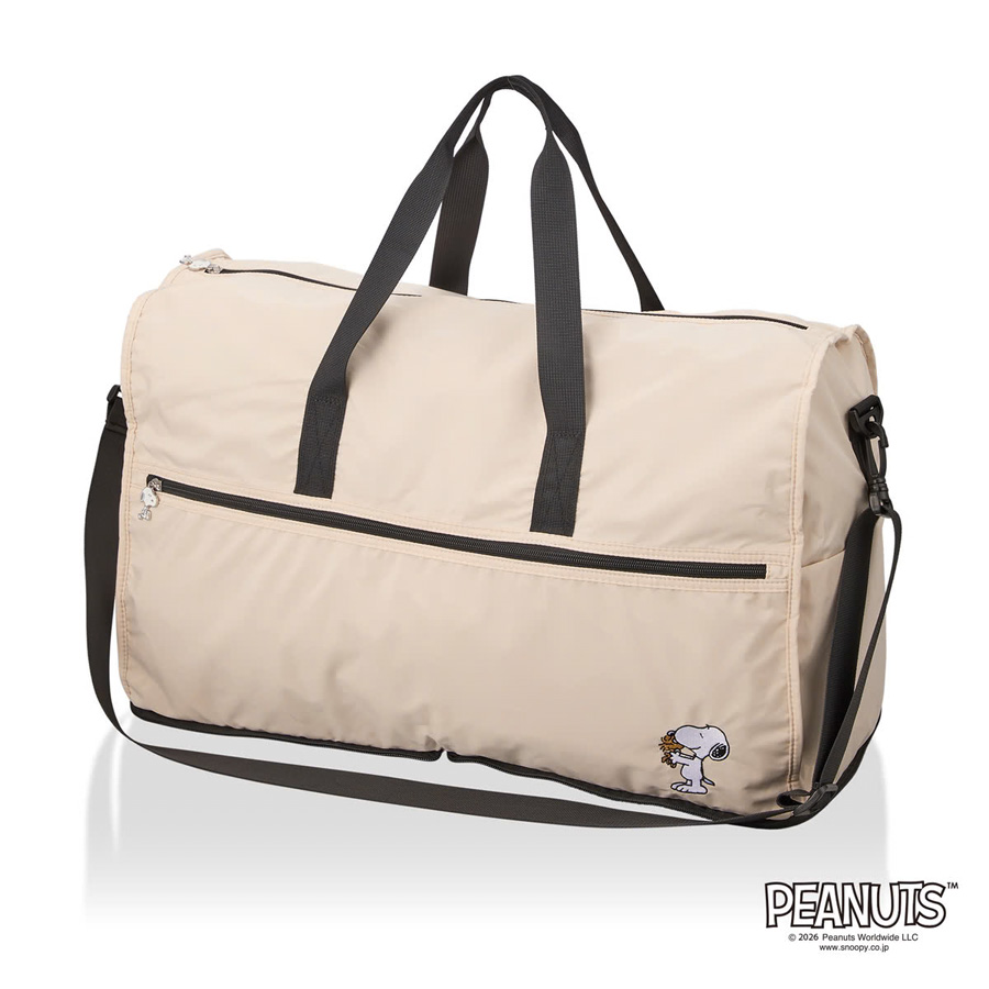 SNOOPY（スヌーピー） 折りたたみ ボストンバッグ Lサイズ 38L 大型