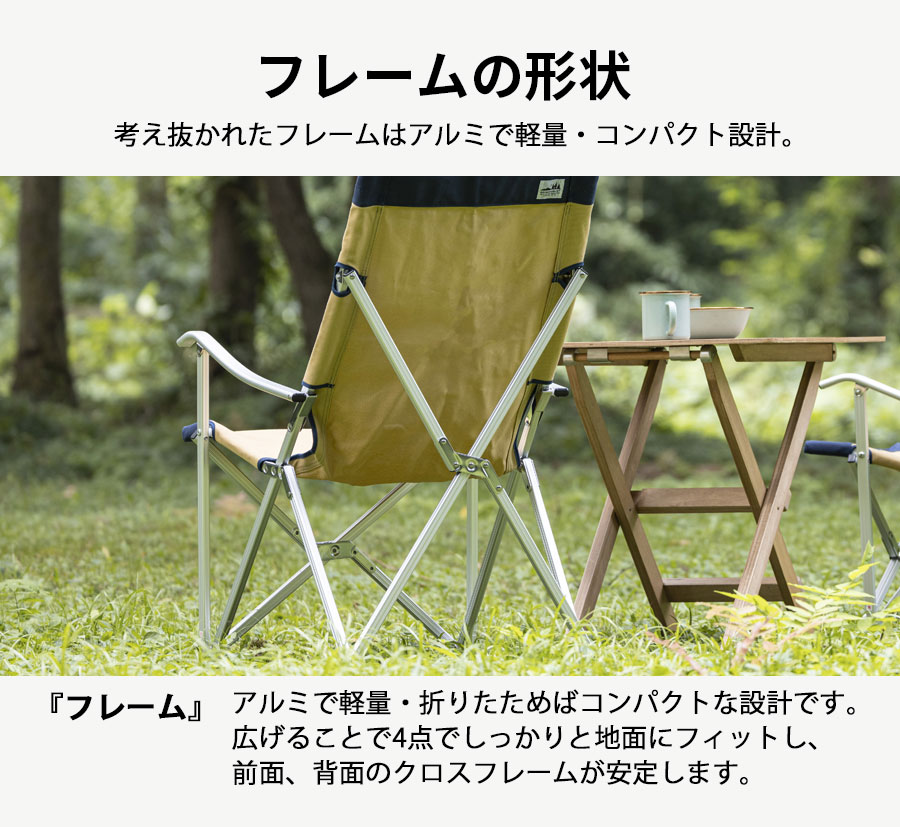 アディロンダック キャンパーズチェア ベージュ ネイビー Adirondack :89009005017000:エイアンドエフ Yahoo!店 -  通販 - Yahoo!ショッピング