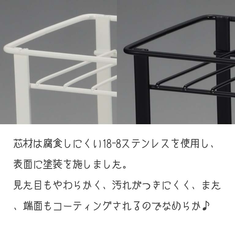 シャンプーラック 薄型 2段 ステンレス 収納 ラック 白 黒 ホワイト シャンプーラック 薄型 2段 ステンレス 収納 ラック 白 黒 ホワイト
