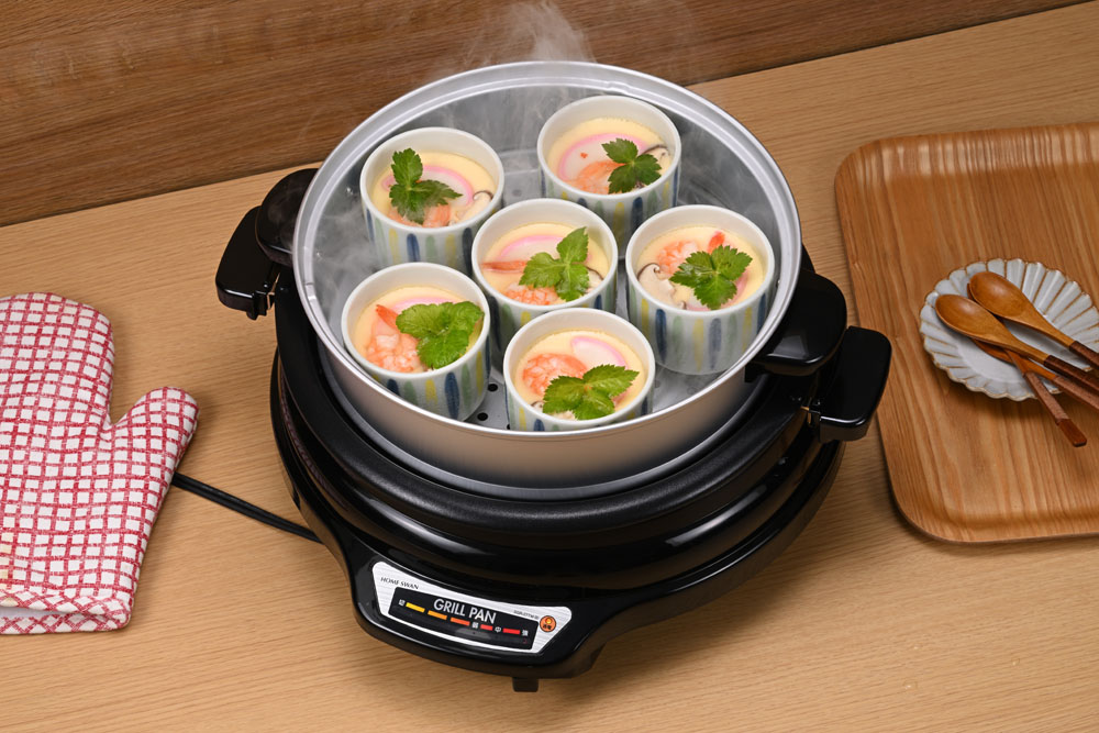 グリルパン 27cm 蒸し鍋 鍋 蒸し料理 チーズフォンデュ 着脱式