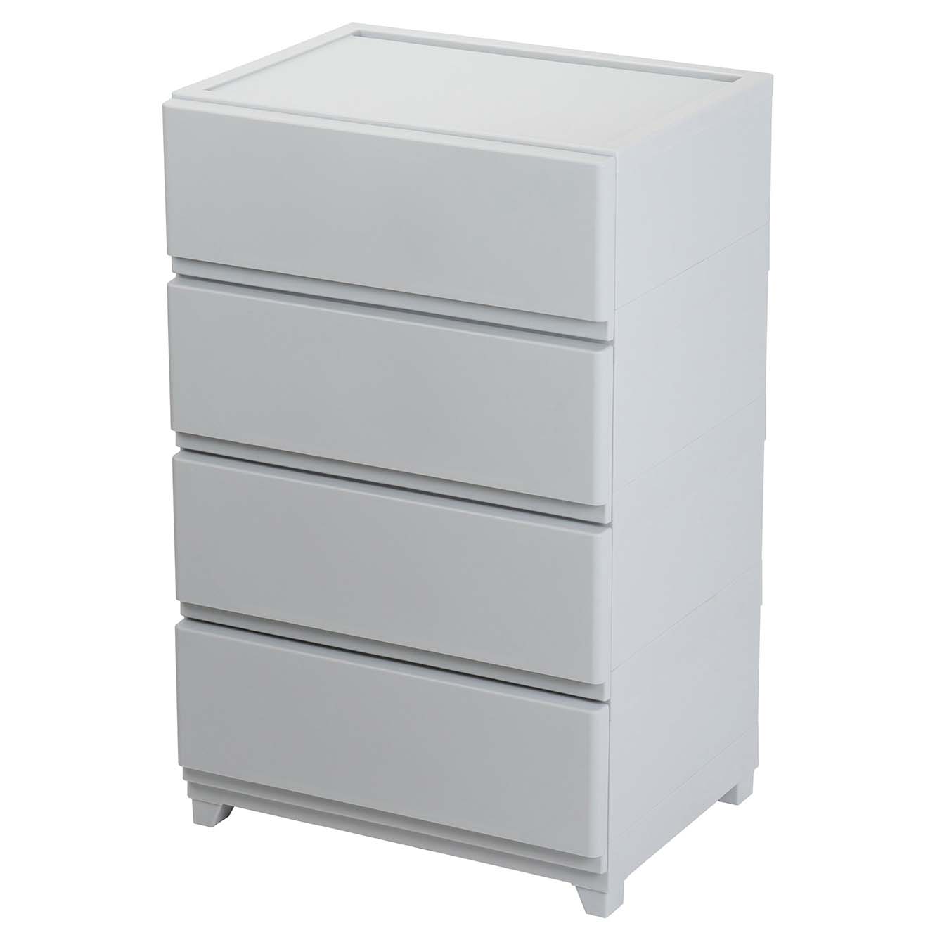 JEJアステージ チェスト タンス 衣装ケース 収納 ワイド 4段 壁付