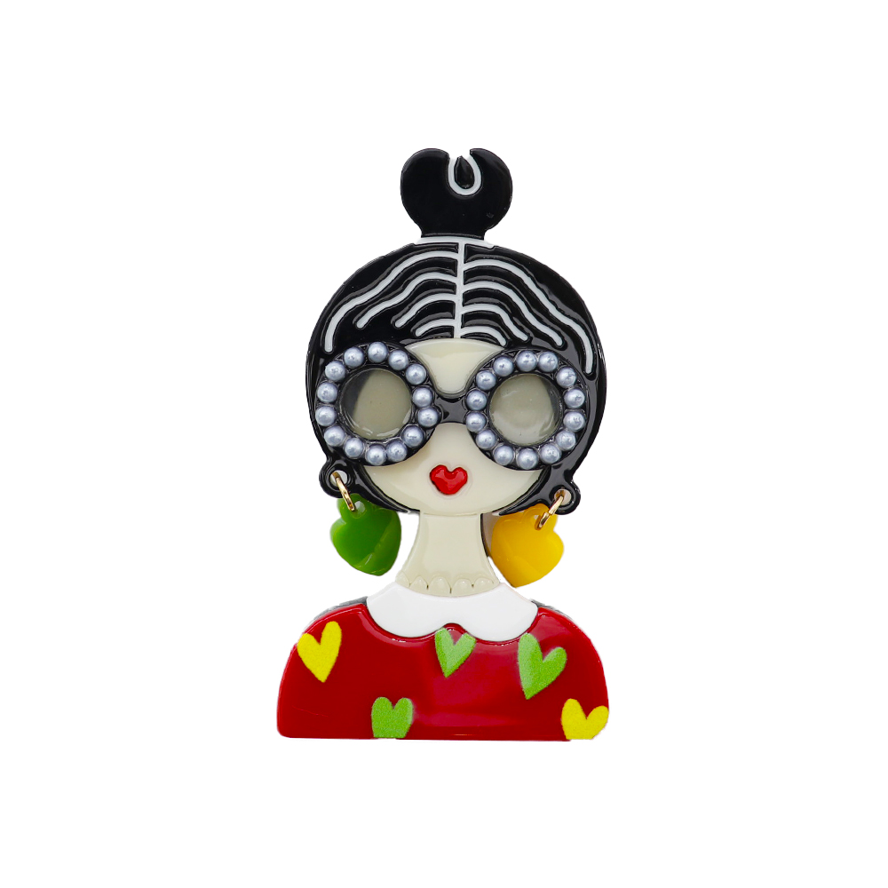 ブローチ バッジ アクリル アクリルブローチ アクリルバッジ 女の子