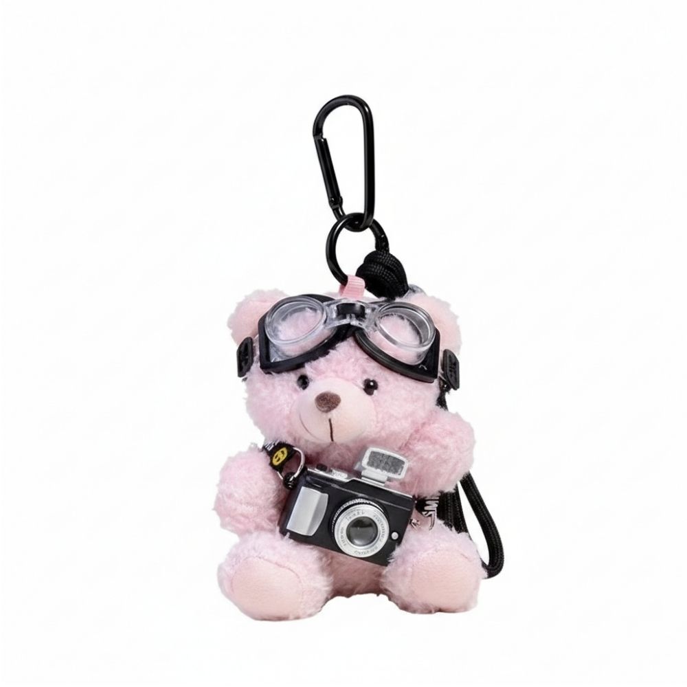 バッグチャーム ぬい撮り 光るカメラ付き ゴーグル くま パンダ