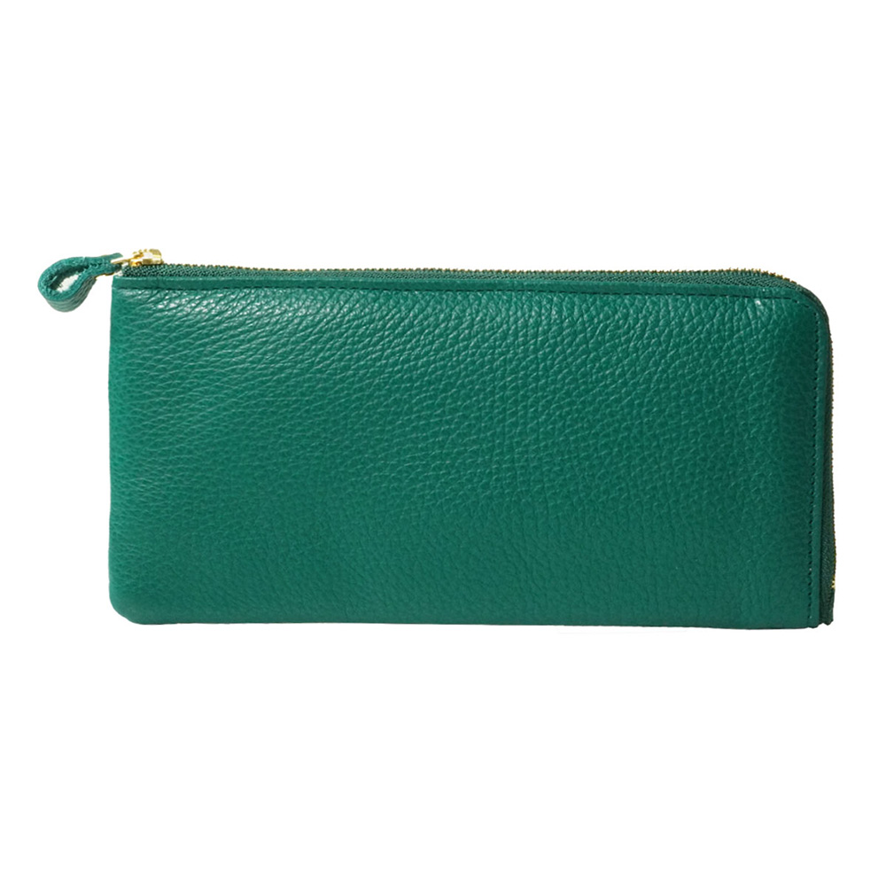 長財布 財布 日本製 牛革 本革 シュリンク L字ファスナー レディース