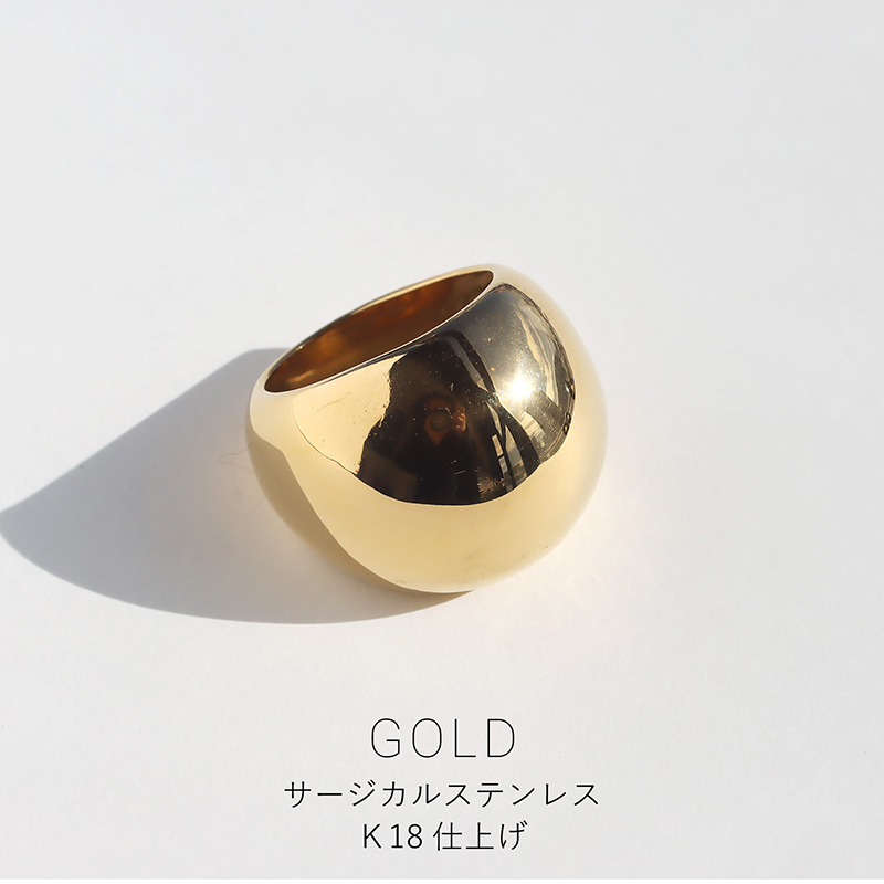 金属アレルギー対応 リング ボリュームデザイン 太め ごつめ 金属アレルギー対応 リング ボリュームデザイン 太め ごつめ