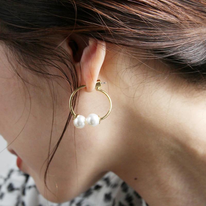 ピアス 2Wayパールピアス 卒業 卒園 入園 入学 結婚式 アクセサリー