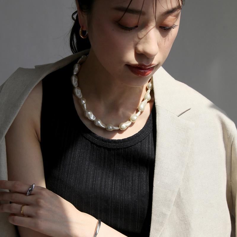 ネックレス レディース パールネックレス バロック調パール フェイク