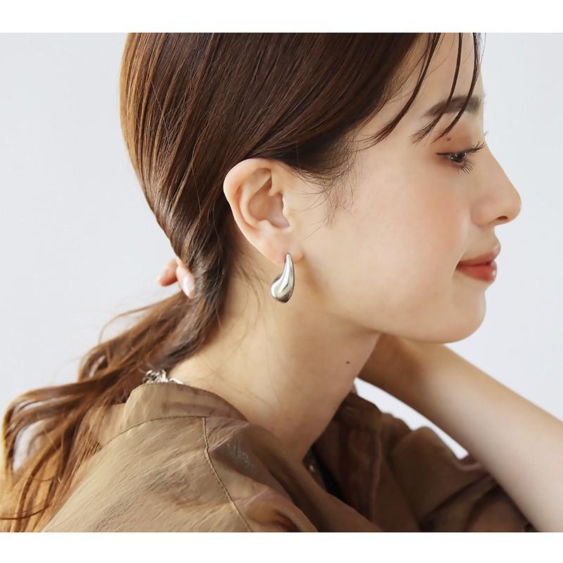 金属アレルギー対応 ピアス レディース ドロップデザインピアス 雫