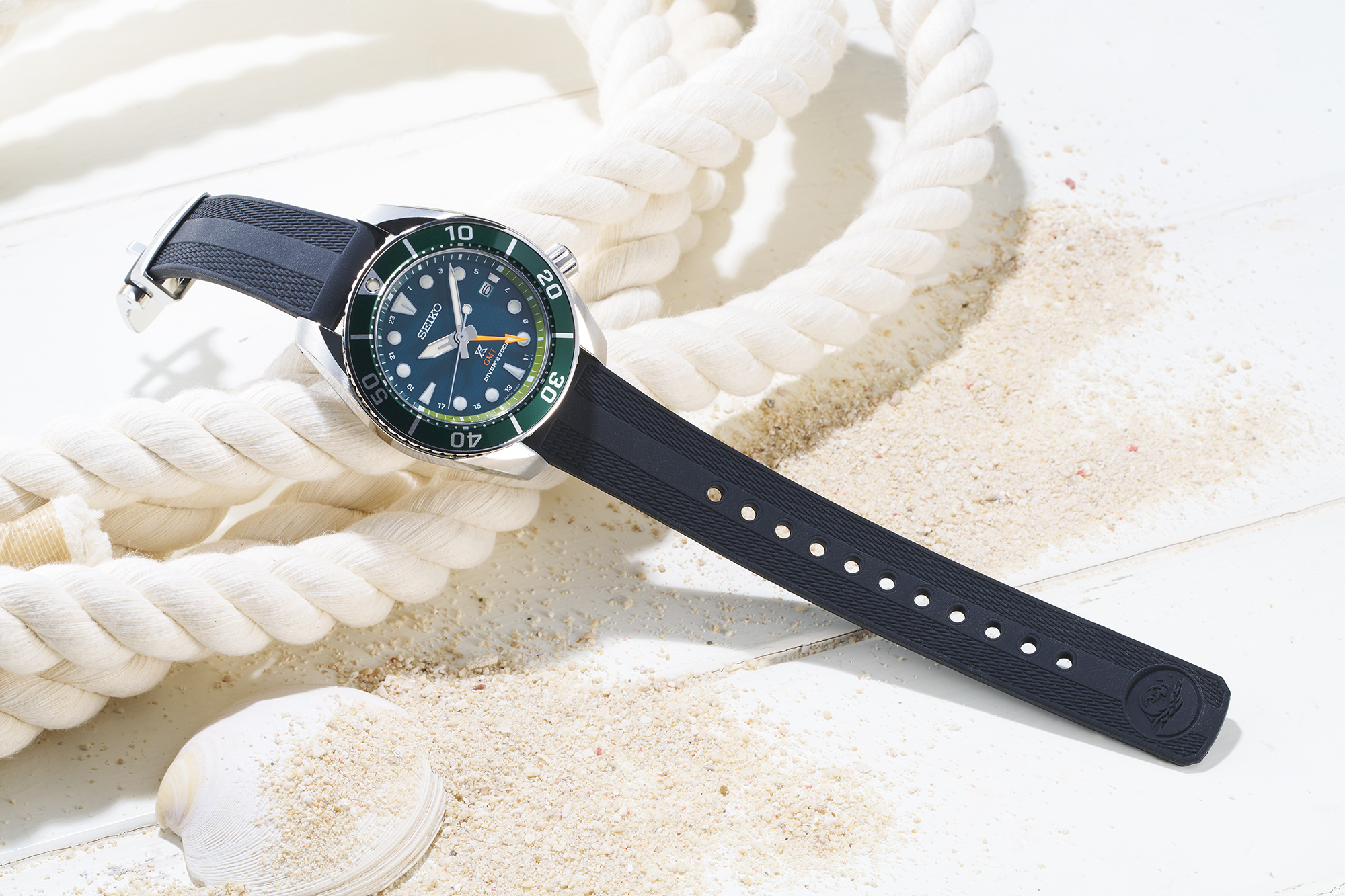 希少美品【稼働/電池/バンド交換/】セイコー コンテンポラリー メンズ腕時計 SEIKO（セイコー） 時計ベルト 20mm 腕時計 バンド 交換 シリコン