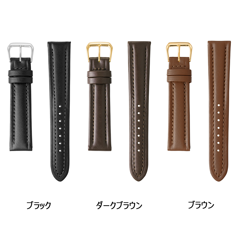 BAMBI（バンビ） 腕時計 ベルト 時計 バンド 牛革 クイックドライ 18mm