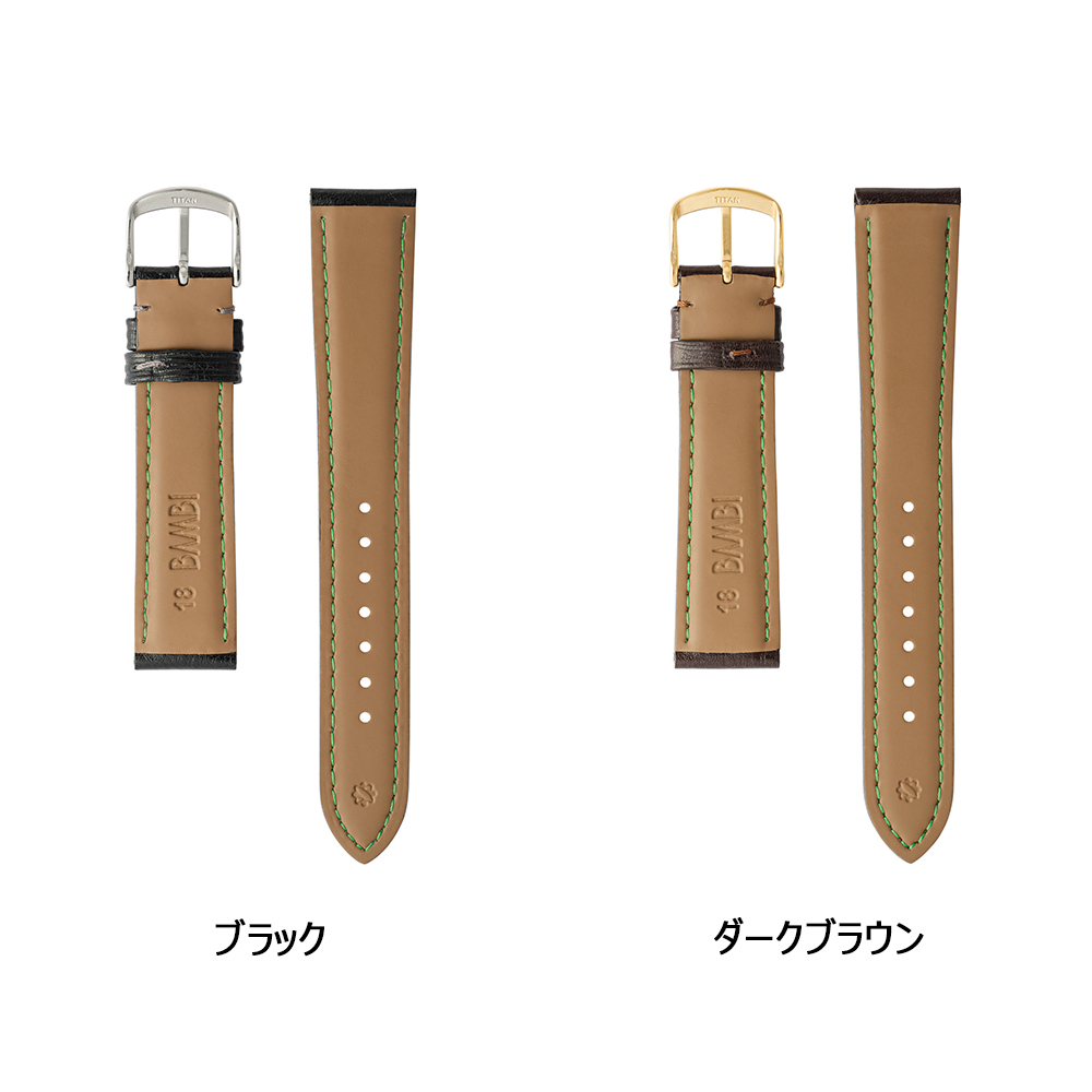 BAMBI（バンビ） 腕時計 ベルト 時計 バンド ecoピュアラ チタン 16mm