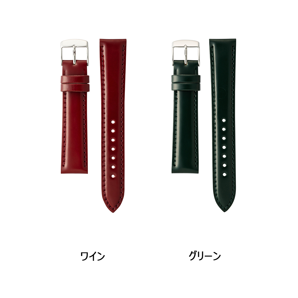 BAMBI（バンビ） 腕時計 ベルト 時計 バンド コードバン 馬革 18mm