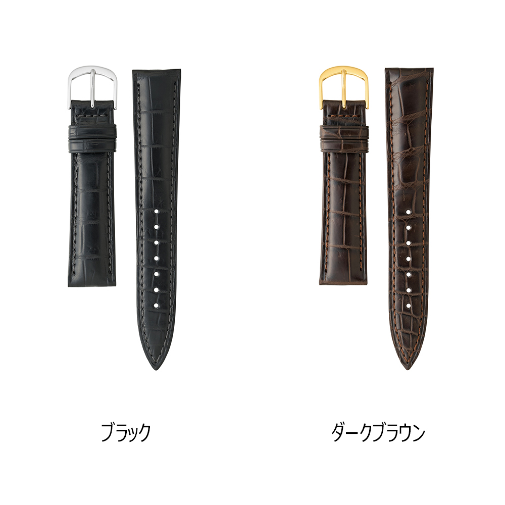 バンビ 時計ベルト 20mm ワニ（ファッション）の商品一覧 通販