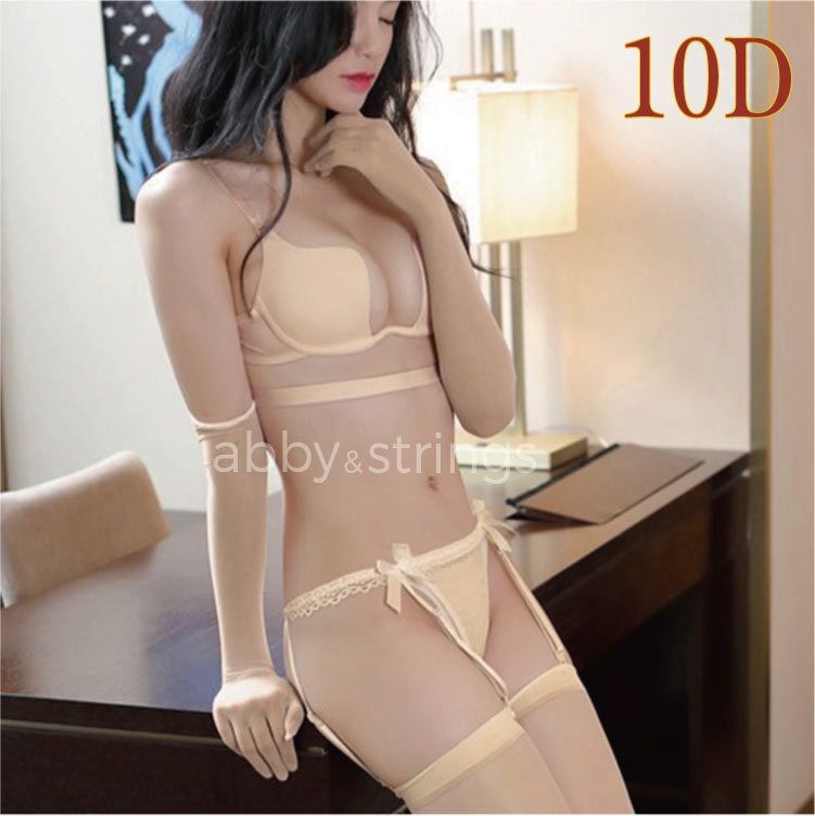 【午前購入 当日発送】【送料無料】10D五本指アームカバー 手袋ストッキング (黒・白・灰・肌・赤) 0401 コスプレ フリーサイズ |  | 04