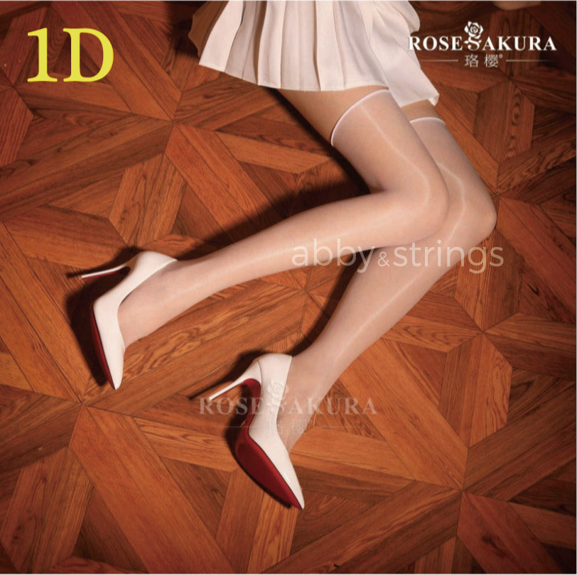 【午前購入 当日出荷】【送料無料】1D超光沢高密度ニーハイ ストッキング (黒 肌 白 珈琲 赤 ) 0918 |  | 03