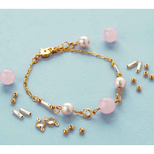 天然石ブレスキット for Woman ローズクオーツ メール便/宅配便可 bfk