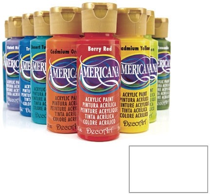デコアート アクリル絵具 アメリカーナ スノーホワイト DA-001 2oz. 6g7v4d0 デコアート アメリカーナアクリルペイント 2oz.59ml 普通色