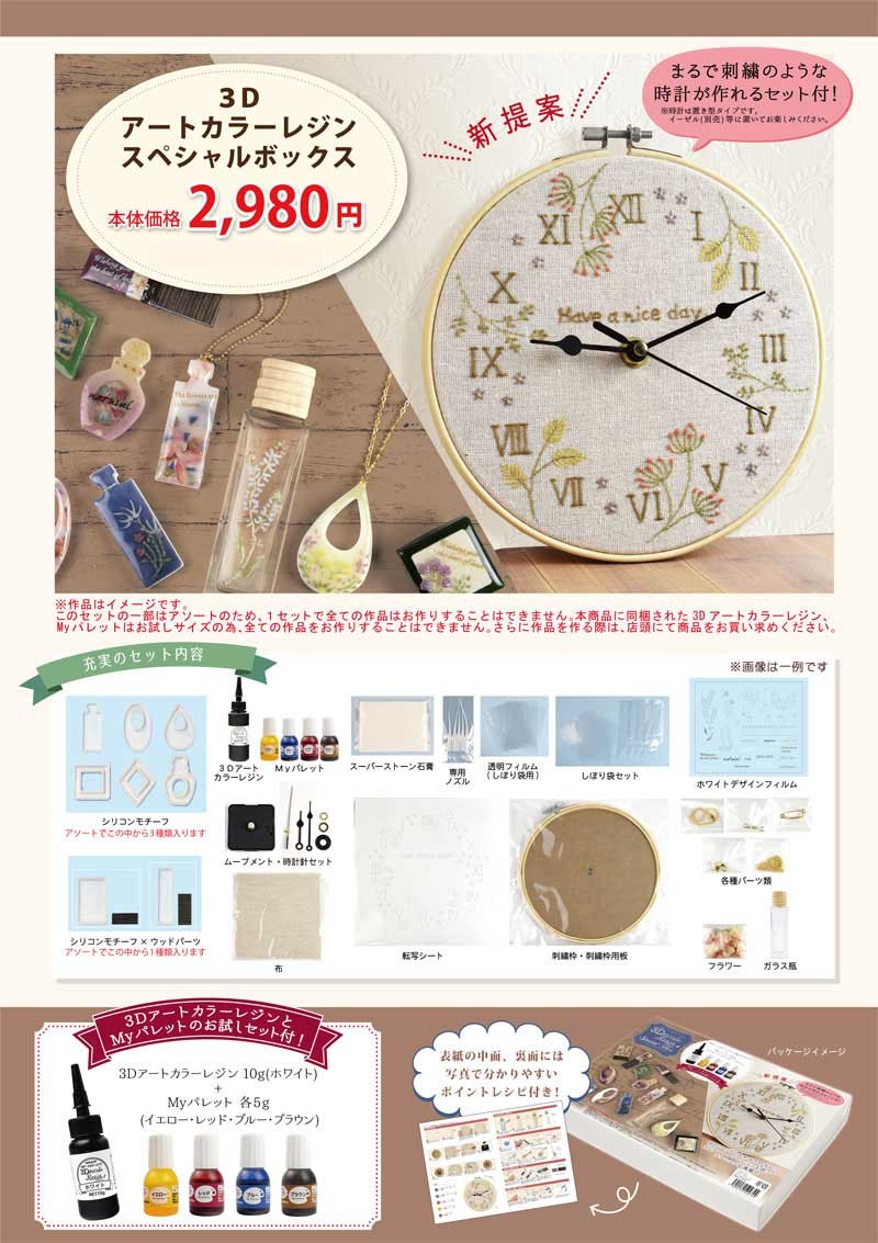 ABCクラフトがおすすめします〜レジンスペシャルボックス〜3Dアート