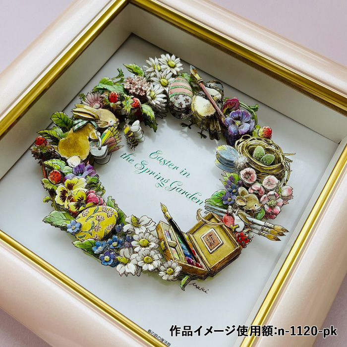 シャドープリント 春の庭の復活祭 メール便/宅配便可 : 手芸用品のABC