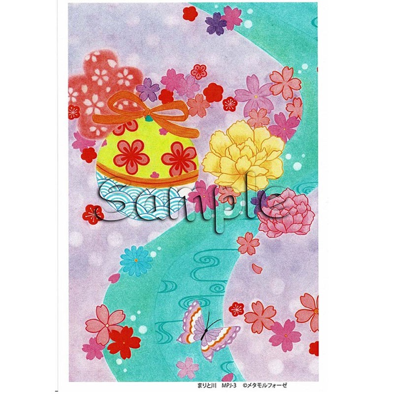 シャドーボックス シャドープリント 夢見る手まりシリーズ まりと川