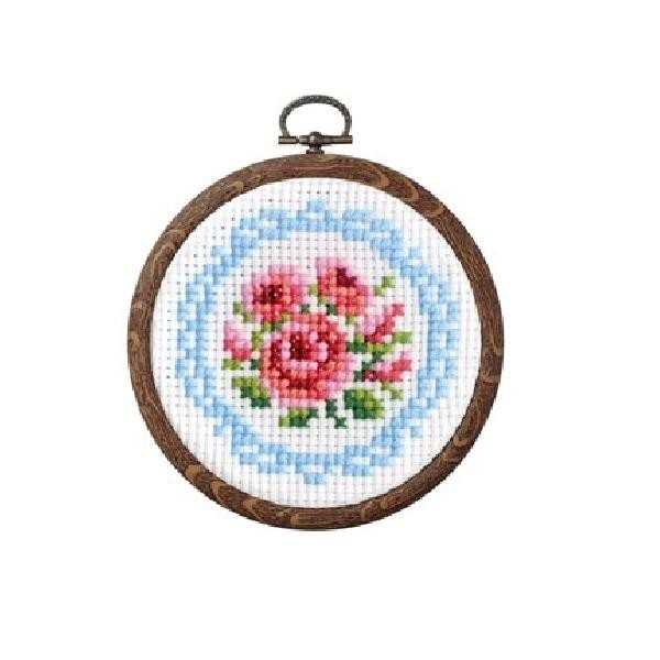 Olympus（オリムパス） 刺繍 キット クロスステッチ バラとレース