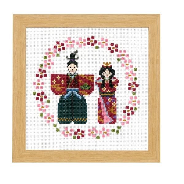 Olympus（オリムパス） 刺繍 キット クロスステッチ 立ち雛 メール便