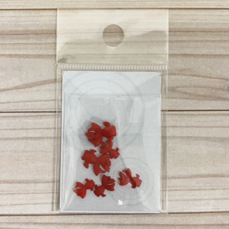 金魚パーツ 出目金 赤 メール便/宅配便可 rs-543 : 手芸用品のABC