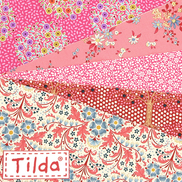 生地 カットクロス Tilda ティルダ ミニカットクロス 5枚組 ピンク系 メール便/宅配便可 tildacut-15 : tildacut-15  : 手芸用品のABCクラフト - 通販 - Yahoo!ショッピング