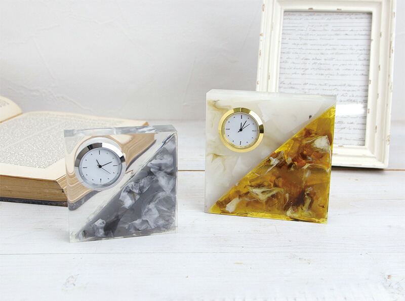 時計 パーツ 部品 はめ込み時計 Resin plus ゴールド : 手芸用品のABC