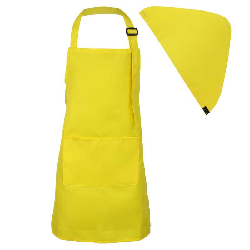 メール便 送料無料 エプロン 三角巾 2点セット キッズ 給食 子供