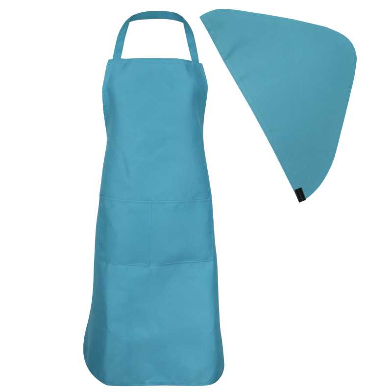 メール便 送料無料 エプロン 三角巾 2点セット 大人 レディース メンズ