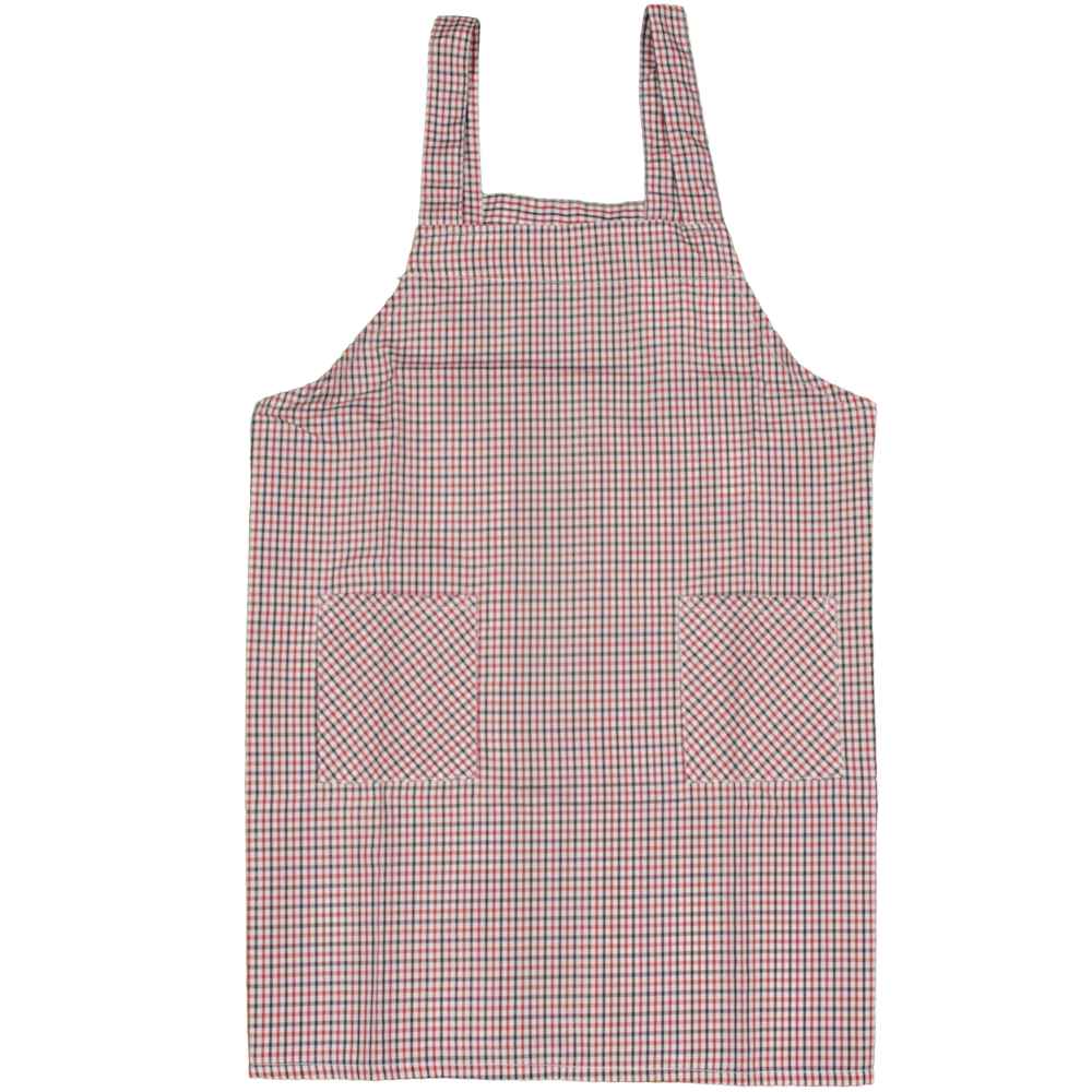 ボーイズガールズチェック柄給食エプロン 110cm 130cm 150cm |  | 01