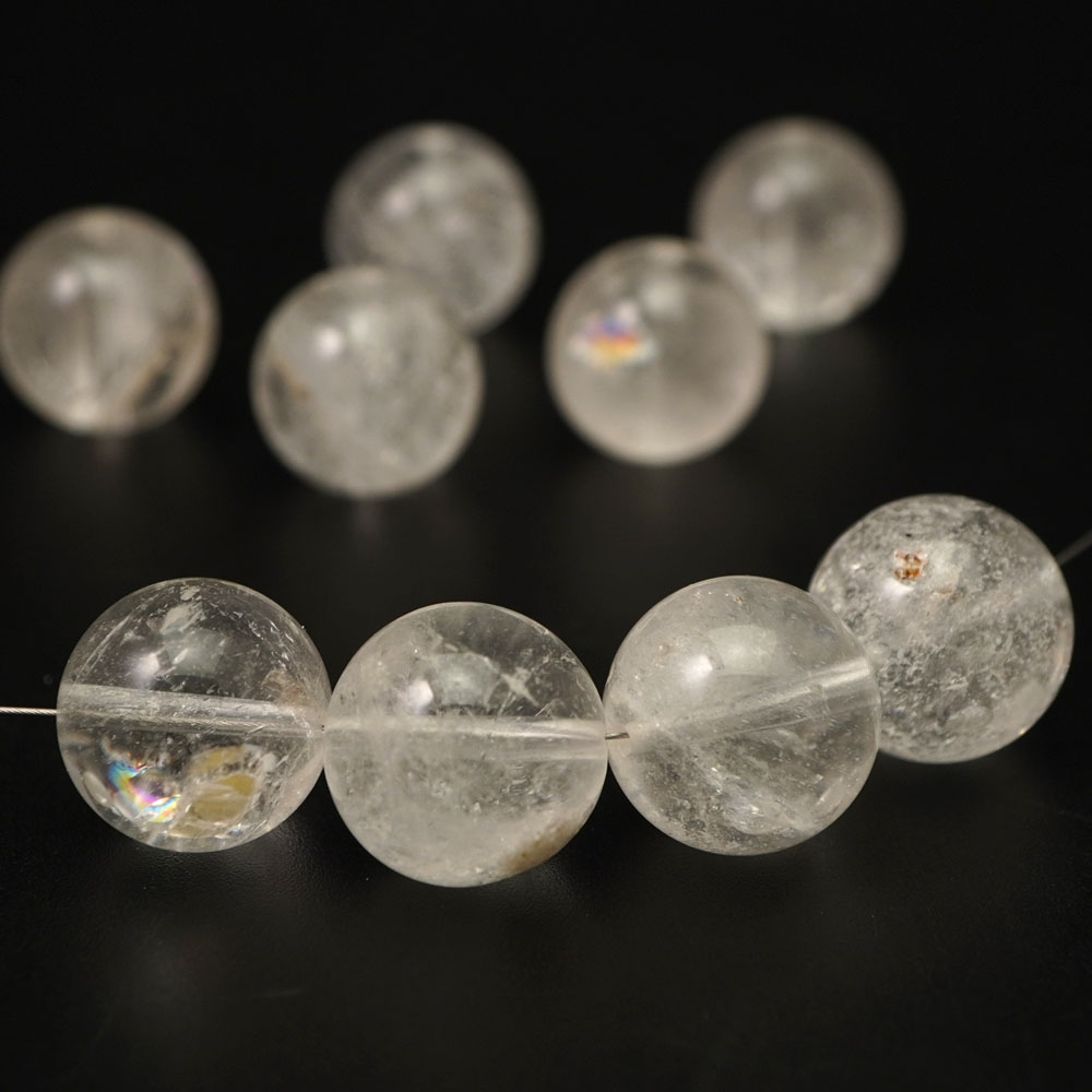 ヒマラヤ水晶 16mm 丸玉 ビーズ 1粒 バラ売り マニカラン 大玉 天然石