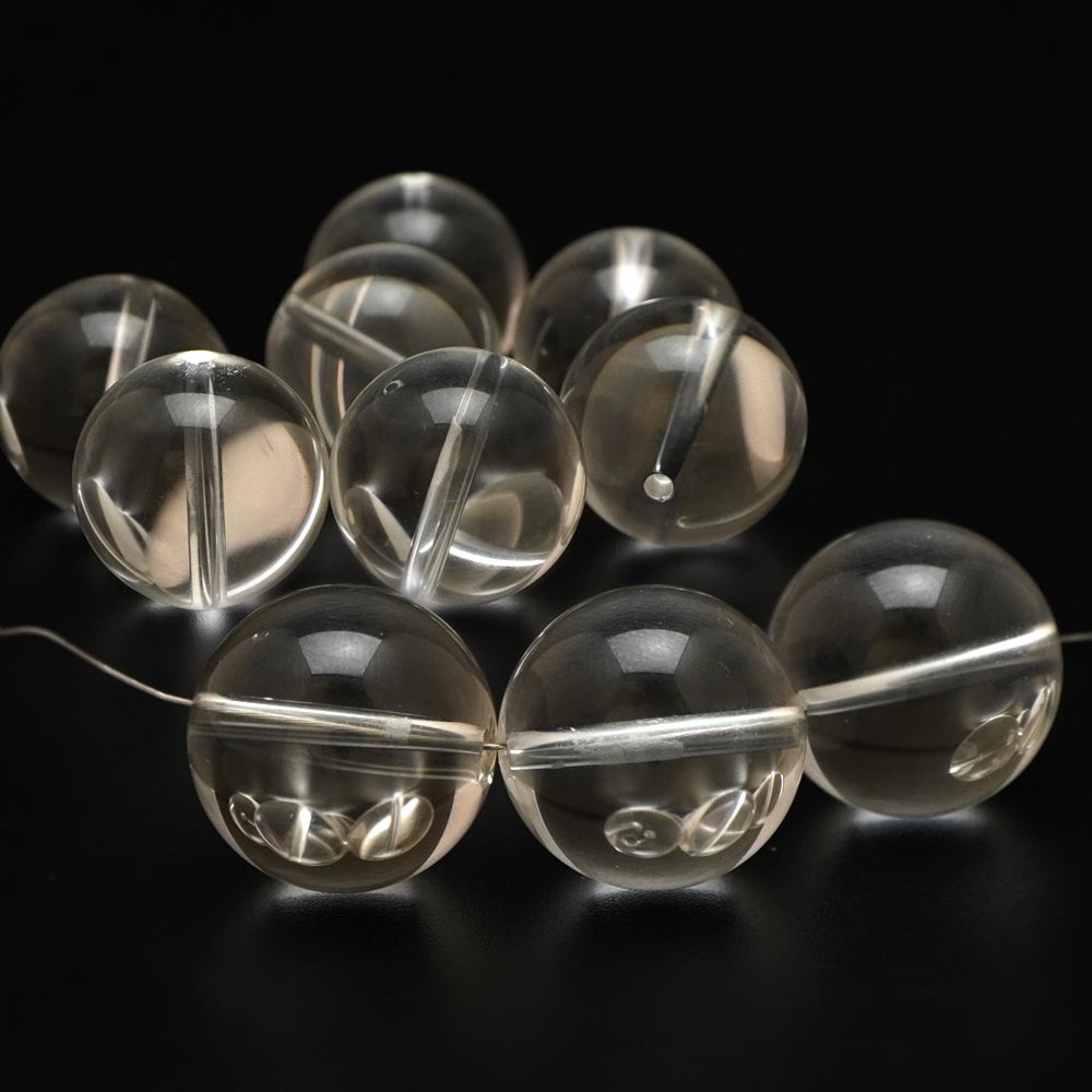 水晶 18mm 丸玉 ビーズ 1粒 バラ売り クリスタル 大粒 天然石