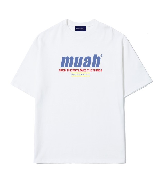 20％off 送料無料 muah muah ムーアムーア HALF LOWER PRINTING T...