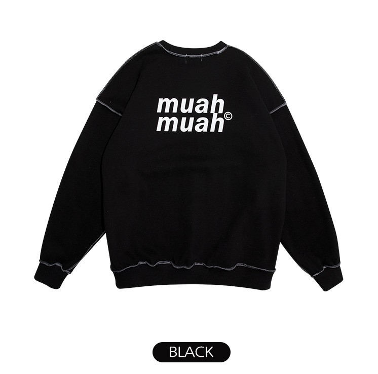 25％OFF 送料無料  muah muah ムーアムーア SIGNATURE LOGO LINE LOWER MTM/シグネチャー ロゴライン ロワー スウェットクルー　裏起毛 muahmuah 25％OFF 送料無料 muah ムーアムーア SIGNATURE LOGO
