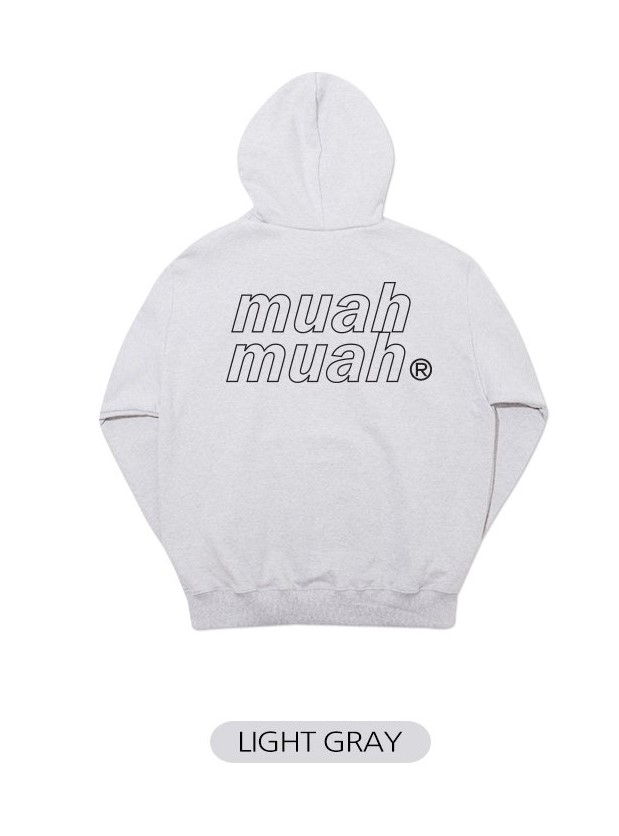 30%OFF 送料無料  muah muah ムーアムーア POINT LOGO OVERFIT HOODIE ポイントロゴ オーバーフィットフーディー プルオーバーパーカー裏起毛 muahmuah 30%OFF 送料無料 muah ムーアムーア POINT LOGO