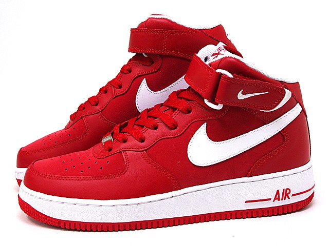 shoes storeアビック - ナイキ スニーカー エアフォース1 MID '07・レッド（AIR FORCE 1 MID '07