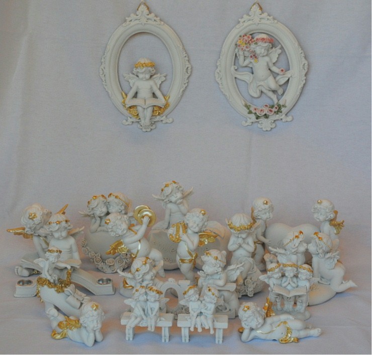 輸入雑貨　エンジェル　『薔薇の靴に乗った天使』　ゴールドローズ 輸入雑貨 エンジェル 『薔薇の靴に乗った天使』 ゴールドローズ