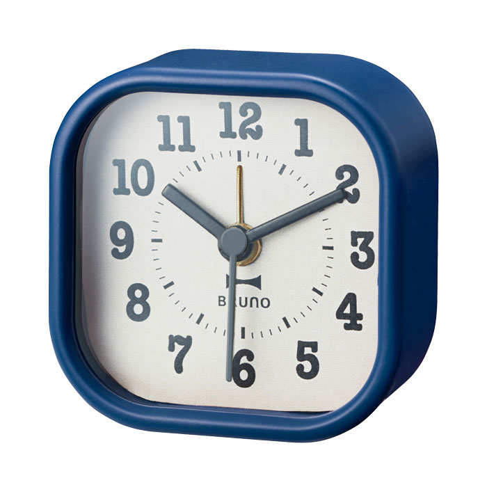 BRUNO リトルアラームクロック ラウンド スクエア ブルーノ コンパクト かわいい ミニ おしゃれ 目覚まし 時計 手のひら S 旅行 トラベル プレゼント ギフト | BRUNO | 09
