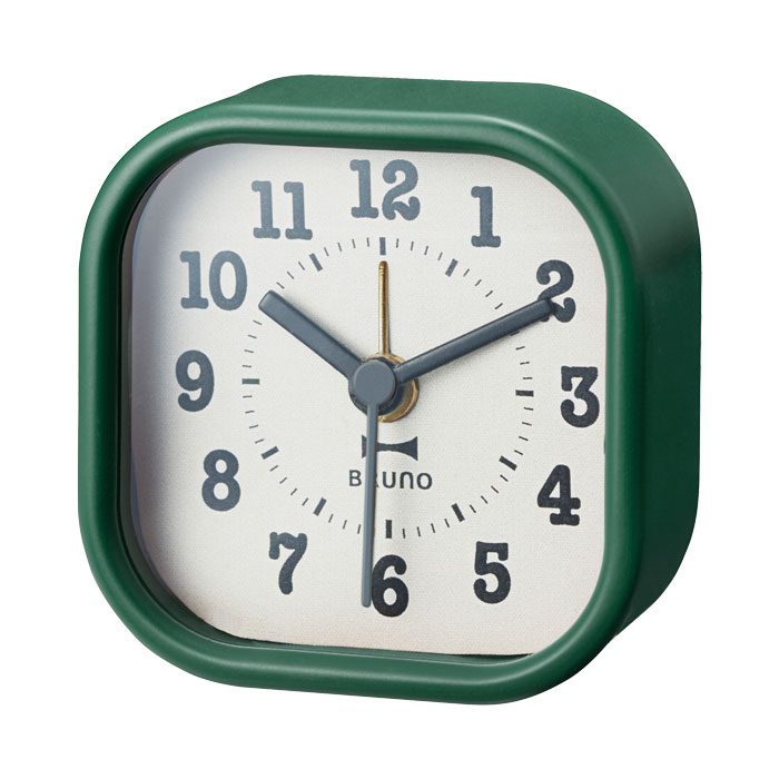 BRUNO リトルアラームクロック ラウンド スクエア ブルーノ コンパクト かわいい ミニ おしゃれ 目覚まし 時計 手のひら S 旅行 トラベル プレゼント ギフト | BRUNO | 08