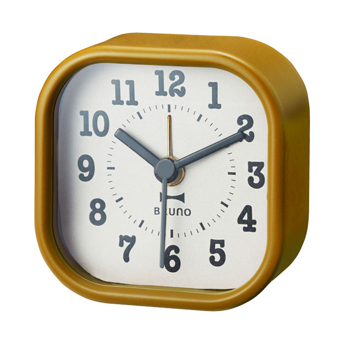 BRUNO リトルアラームクロック ラウンド スクエア ブルーノ コンパクト かわいい ミニ おしゃれ 目覚まし 時計 手のひら S 旅行 トラベル プレゼント ギフト | BRUNO | 06