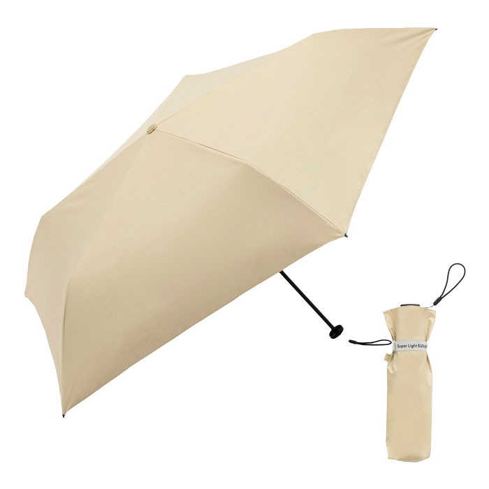 because ビコーズ 折りたたみ 日傘 スーパーライト ソリッドカラー バイカラー 晴雨兼用 折り畳み 軽量 120g メール便送料無料 | because | 03