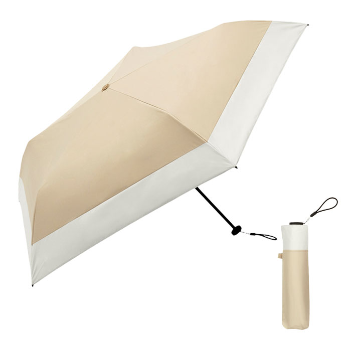 because ビコーズ 折りたたみ 日傘 スーパーライト ソリッドカラー バイカラー 晴雨兼用 折り畳み 軽量 120g メール便送料無料 | because | 10