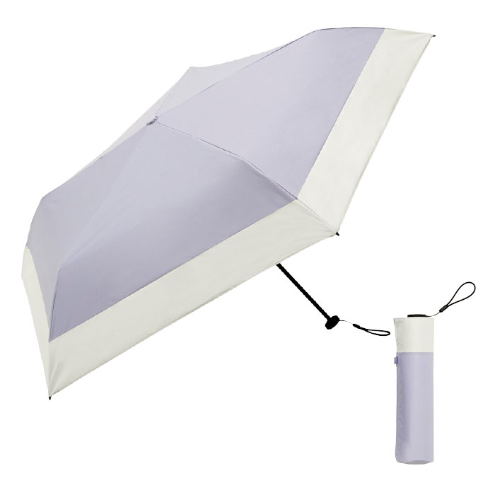 because ビコーズ 折りたたみ 日傘 スーパーライト ソリッドカラー バイカラー 晴雨兼用 折り畳み 軽量 120g メール便送料無料 | because | 12