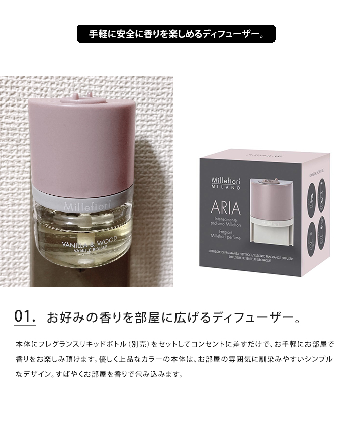 Millefiori アロマディフューザー プラグインディフューザー