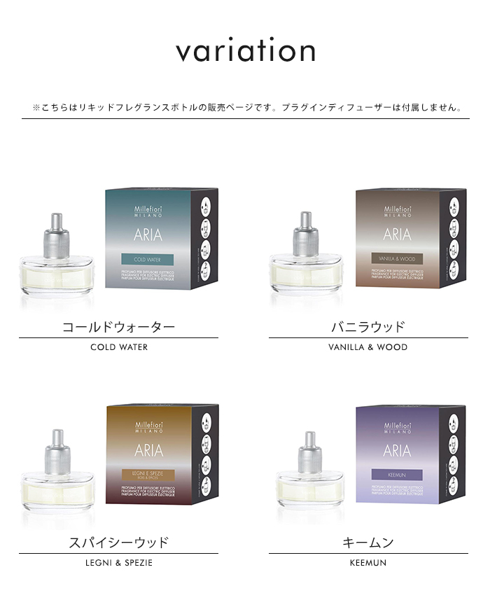 Millefiori（ミッレフィオーリ） フレグランスリキッドボトル プラグ