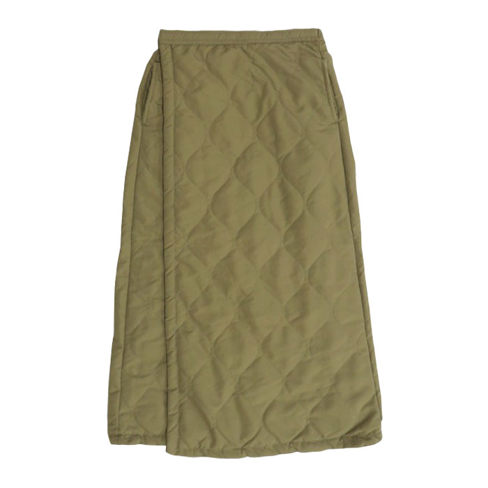 裏シャギー キルティング 巻きスカート 防寒 ブランケット ボア