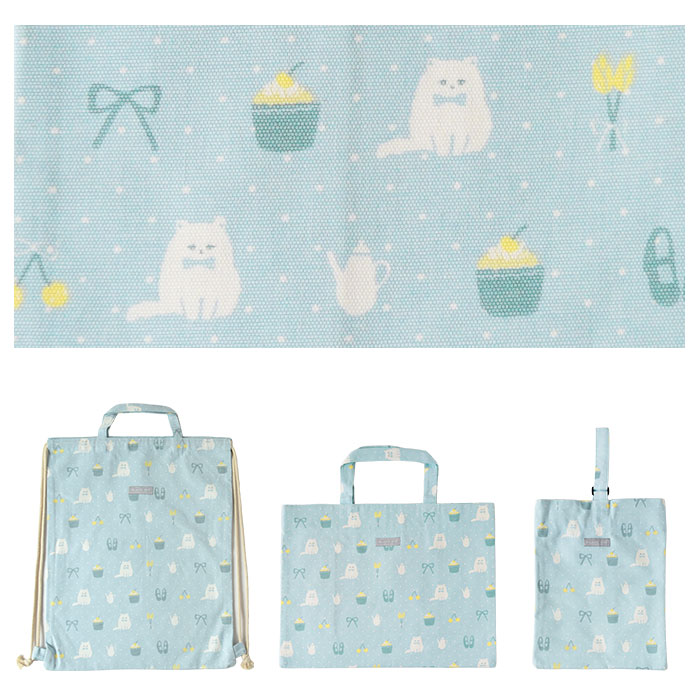 入学入園 3点セット 入学セット 入園セット ネコ 水玉 キッズ 入学